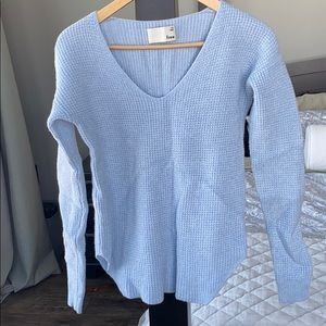 Wilfred Free Merino wool v neck in light blue